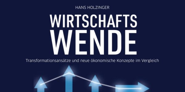 zentrierter Text Wirtschaftswende auf dunkelblauem Hintergrund