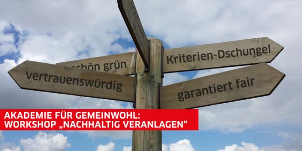 Wegweiser und Akademie-Banner